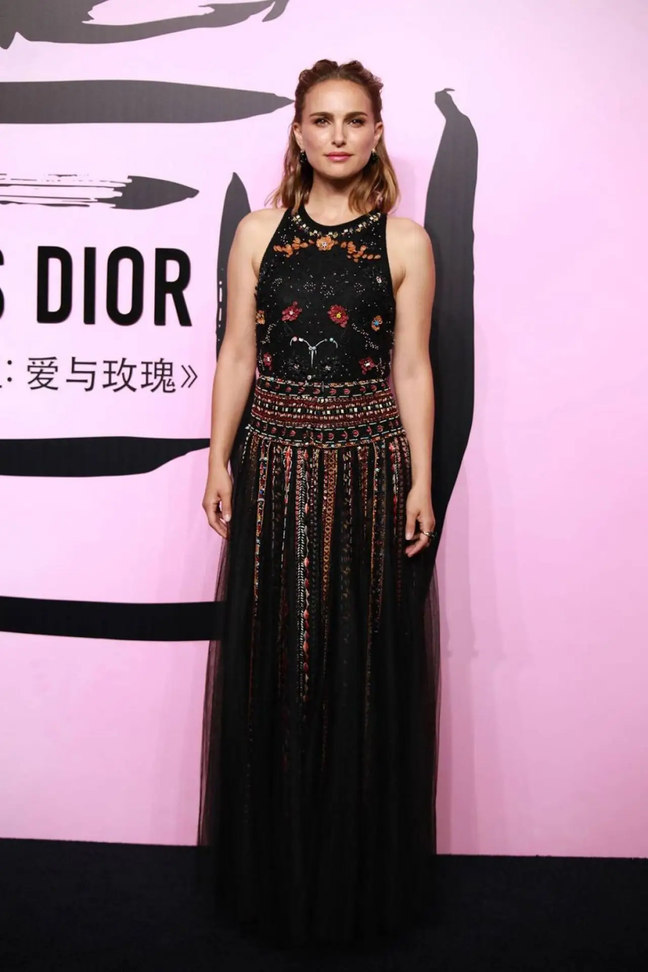 Natalie Portman at Miss Dior Love N Roses Exhibition Event in Shanghai